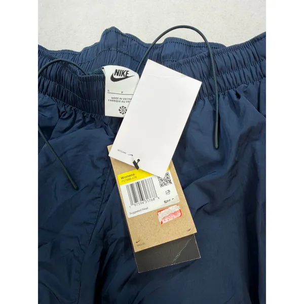 Nike Womens Sportswear Essential Mid-Rise Woven Joggers Navy FV7668-478 Small - Image 5