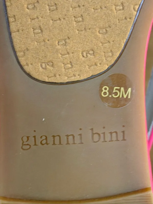 Gianni Bini Women’s Size 8.5M Hot Pink Rhinestone Pointed Toe Slingback Flats - Image 7