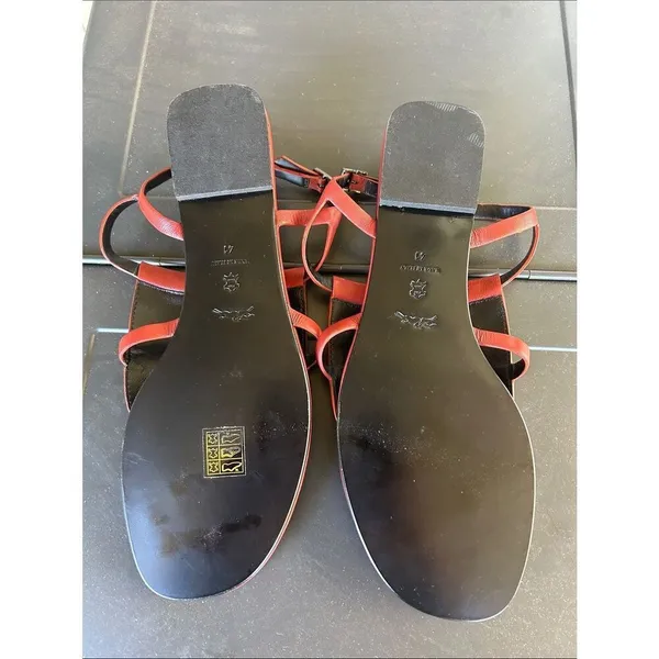 Longchamp’s New Collection of Flat Sandals, Burgundy, Size EU41/US10, NWOT - Image 7