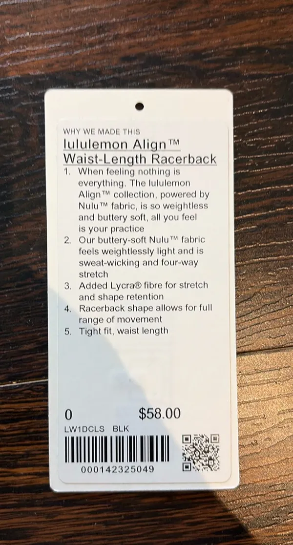 Lululemon Align Waist-Length Racerback Tank Top - Image 5