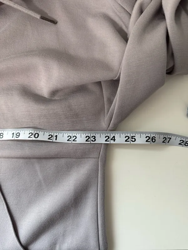 Maurices Scuba Hooded Sweatshirt Light Gray Pullover Loungewear - Image 6