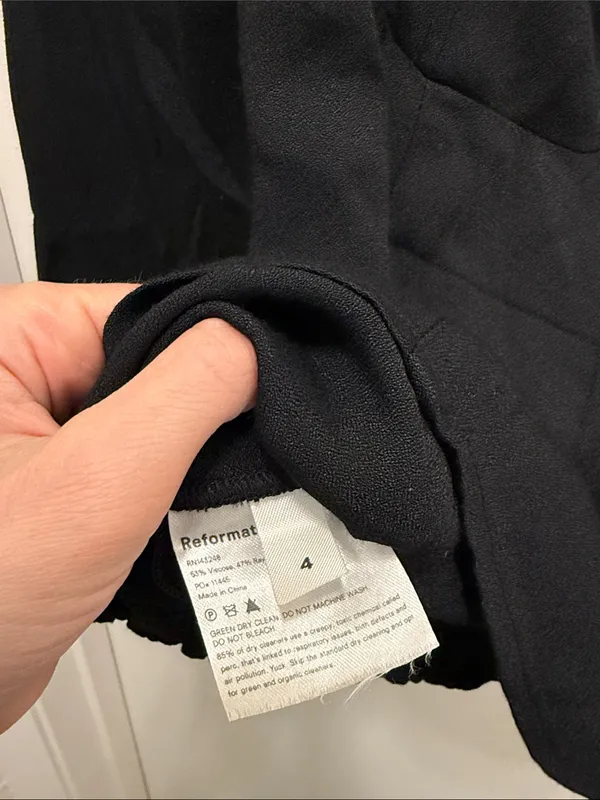 Reformation Reign Top Black - Image 3