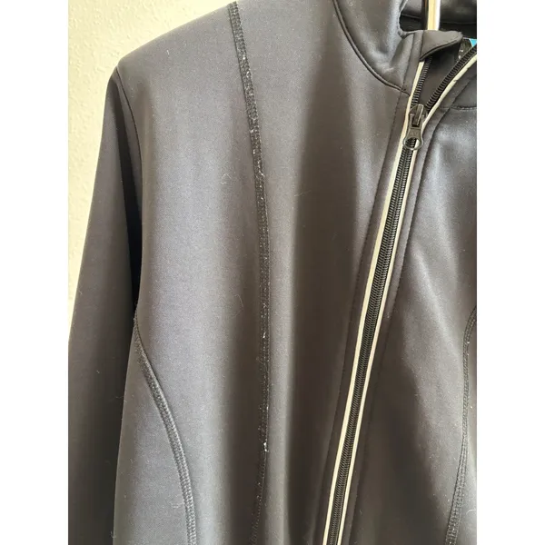 PGA Tour Full Zip Jacket Womens XL Black Performance‎ Golf Activewear - Image 5