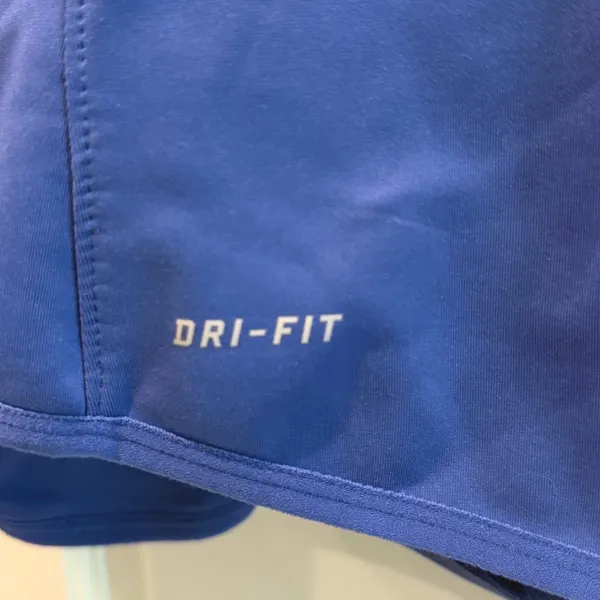 Nike Womens Blue Dri-FIT Fleece Lined‎ Quarter Zip Hoodie Size Large Running Top - Image 4