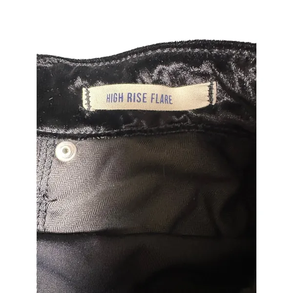 Wrangler Black Velvet High Rise Flare Pants - Image 7