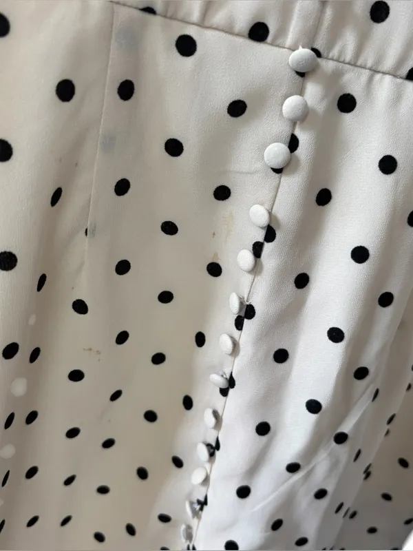 Urban Outfitters mini dress/tunic, size XS, preppy, polka dot, dressy, party - Image 4