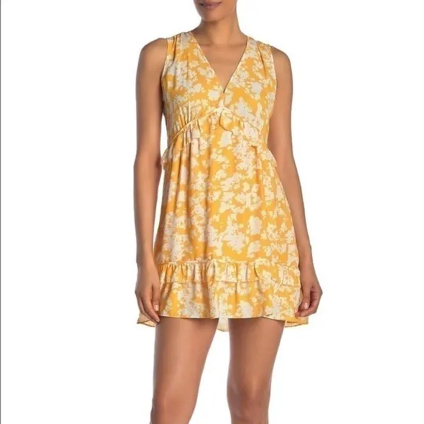 Ramy Brook Merida Yellow and White Floral‎ Dress size 0 - Image 5