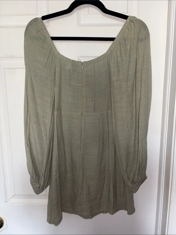 Princess Polly Warra Mini Dress Green Size 4 - Image 3