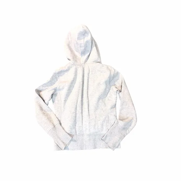 Jay Day Light Gray Faux Fur Sherpa Lined Zip Up Hoodie with Front Pockets Sz S - Image 3
