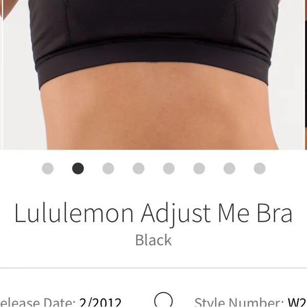 Lululemon Athletica Adjust Me Bra Black Size 8 - Image 8