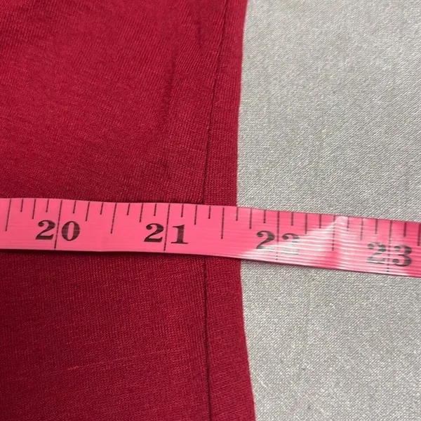 Shein Curve‎ 4XL Red Lune Twist Front V Neck Tshirt Dress Office Corporate Work - Image 10