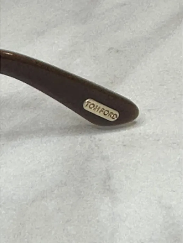Tom Ford Women's brown lilac rectangular eyeglasses 54-16-135 w/ hard case - Image 6