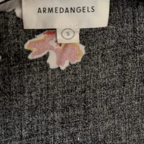Armedangels Armed Angels Size S Elke Fall Flowers Wrap Midi Dress Floral Print - Image 4