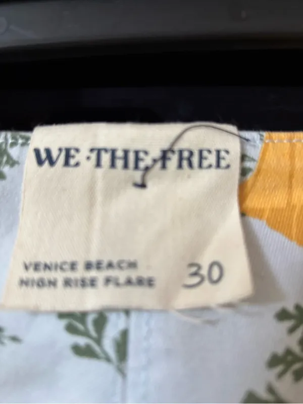 We The Free Yellow Floral Boot Cut Pants - Image 8