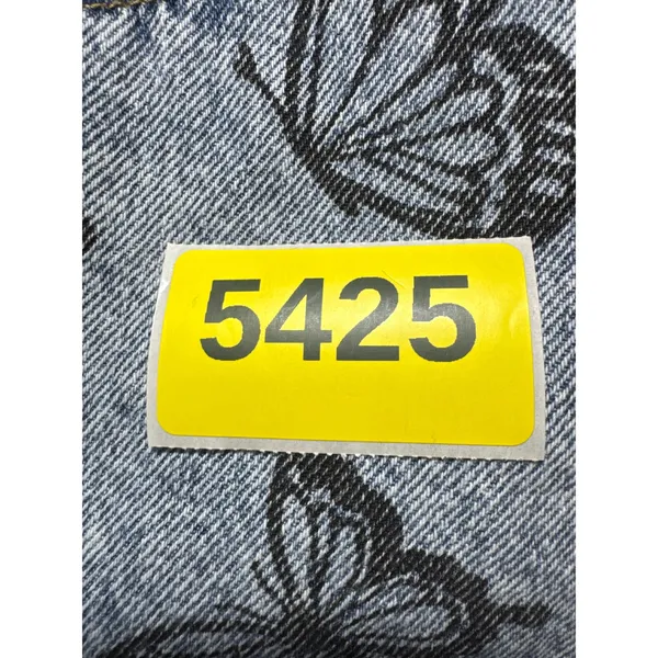 PacSun Womens Butterfly Print Denim Mom Shorts‎ Light Wash Blue Size 27 - Image 13