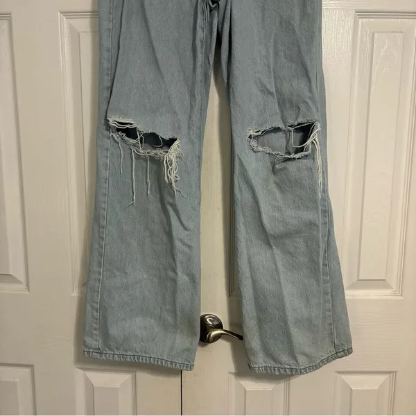 Garage Wide Leg Lightwash Jeans - Image 2