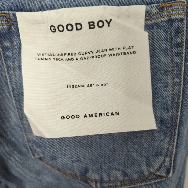 Good American Good Boy Wide Release Hem Jeans - Image 10