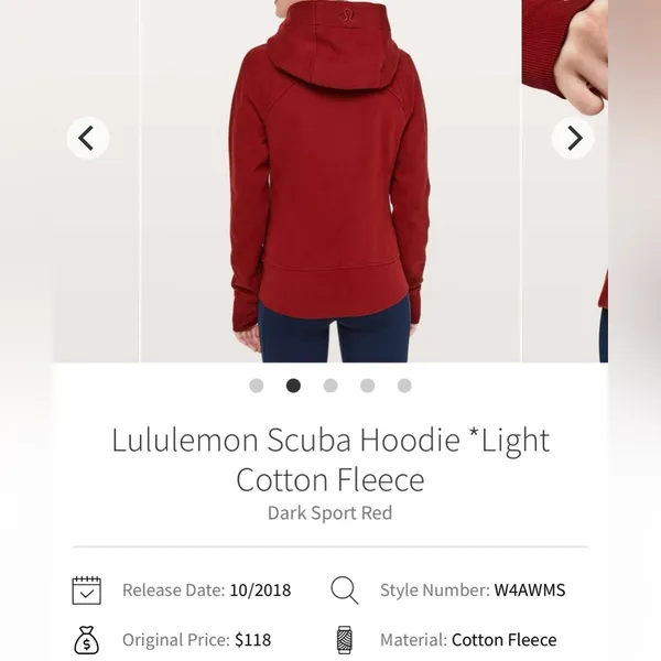 Lululemon Scuba Hoodie *Light Cotton Fleece - Image 2