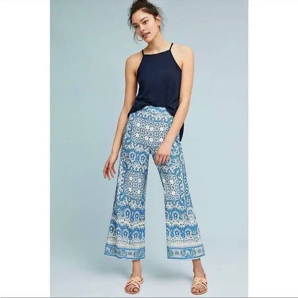Anthropologie Featherbone‎ Talese Wide Legs Pants sz 2 - Image 3