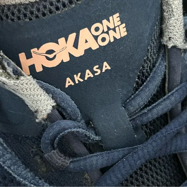 HOKA one one akasa blue athletic lace up shoes sneakers women’s 9.5 - Image 4