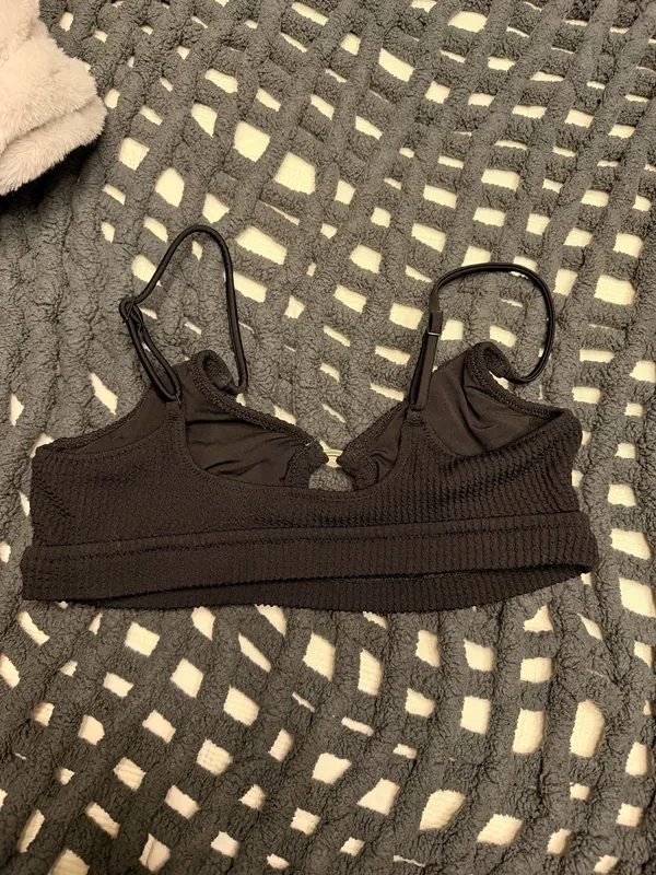 Aerie Bikini Top Black Medium Scoop - Image 2