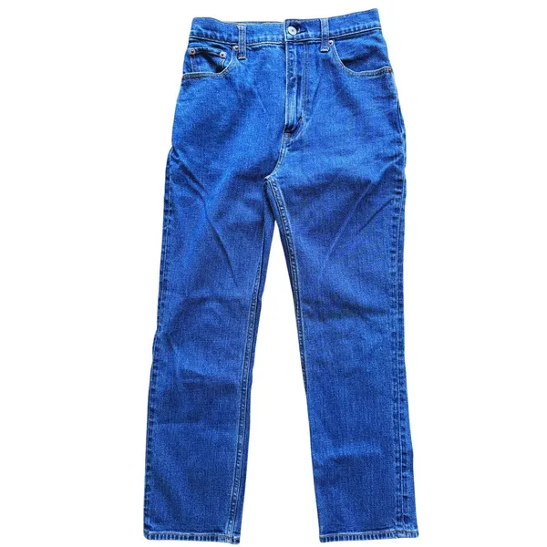 Abercrombie & Fitch Womens Ultra High Rise Straight Jeans Size 25 (0) Blue 90s - Image 2