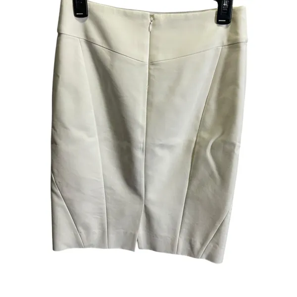 Antonio Melani‎ Womens Pencil Skirt Size 4 Off-White Cotton Blend - Image 5