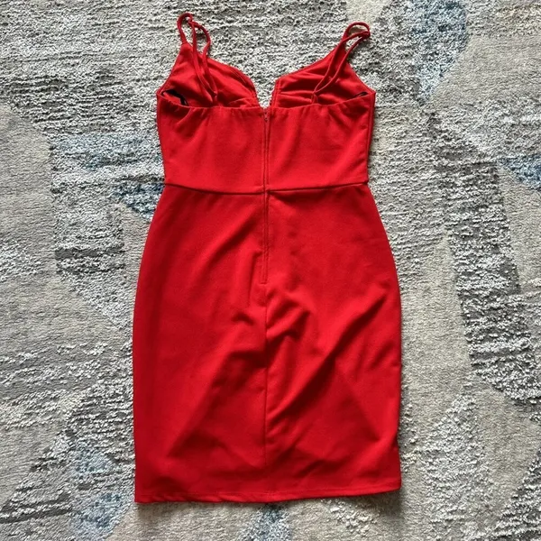 B. Darlin‎ Red Cocktail Party Prom Homecoming Formal Dress Womens 7/8 - Image 9