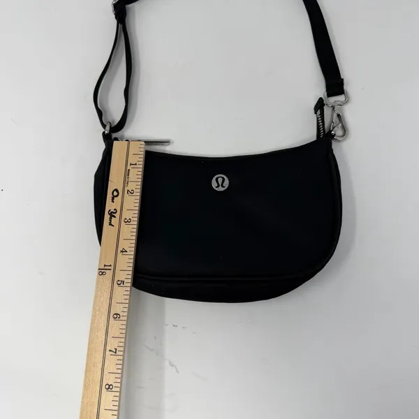 Lululemon City Essentials Shoulder Bag 4L Nylon Black Women O/S Black Mini Bag - Image 9