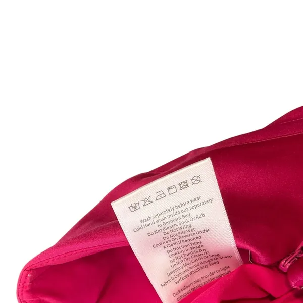 Meshki Aleena Satin Lace Strapless Maxi Dress Dragonfruit Pink XXS NWT - Image 14