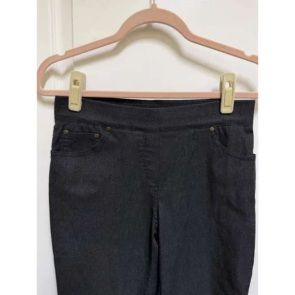 89th‎ & Madison Womens Dark Charcoal Pull On Tapered Stretch Pants Size S - Image 4
