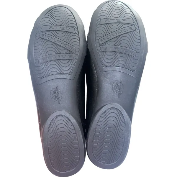 NWOT Life Stride Adalene Black Faux Leather Comfort Flats 10M - Image 4