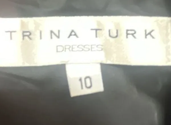 Trina Turk Black Purple Pink Floral Short Sleeve Sheath Dress Size 10 - Image 3