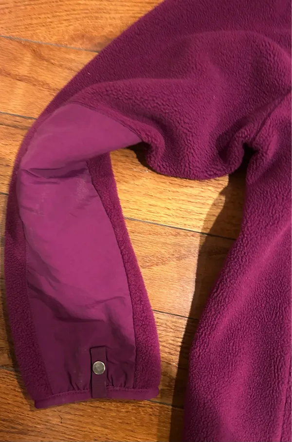 The North Face 90s Retro Denali purple fleece Hoodie jacket XL teenage!Women s/M - Image 17