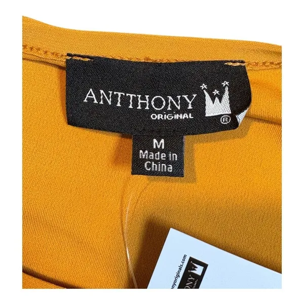 Antthony High Low Sleeveless Dress Womens Medium Mustard Yellow NWT Tank Style‎ - Image 6