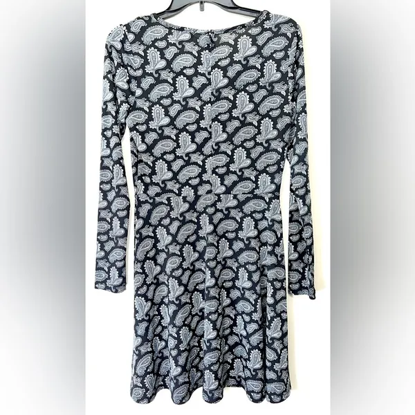 Michael Kors Black Blue Paisley Dress - Image 2