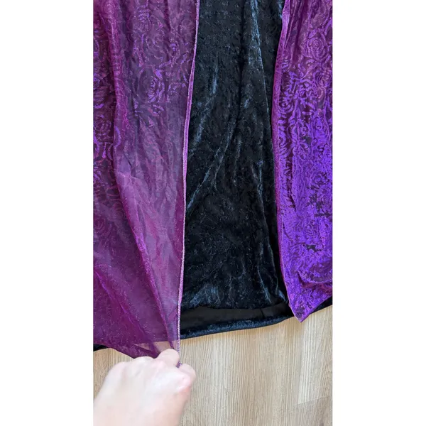 Gothic Renaissance Sorceress Velvet Lace Purple Pink Size М Halloween - Image 4