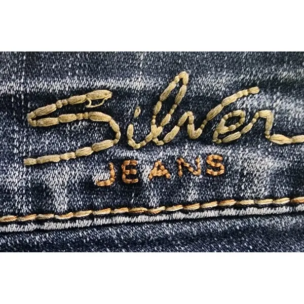 Silver Jeans Womens Size 29 Suki Surplus Low Bootcut‎ Jean Dark Blue - Image 3