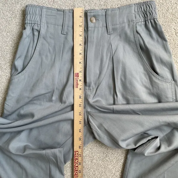 Madewell The Neale Straight-Leg Pant in Drapeweave Overcast Blue Women's Size 6 - Image 12