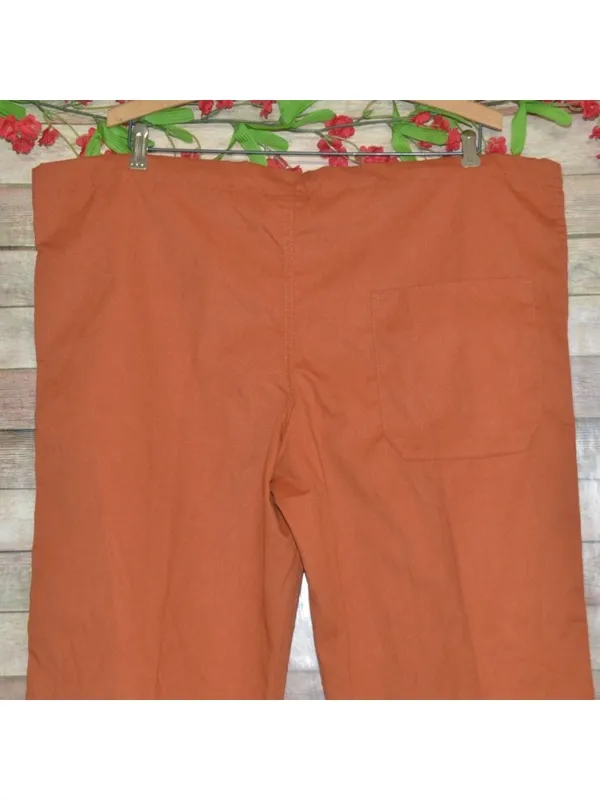 GelScrubs Texas Longhorns Scrub Pants Large Burnt Orange UT Medical Drawstring - Image 6
