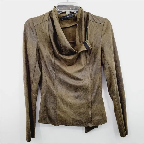 Zara xs asymmetrical‎ zip jacket - Image 2