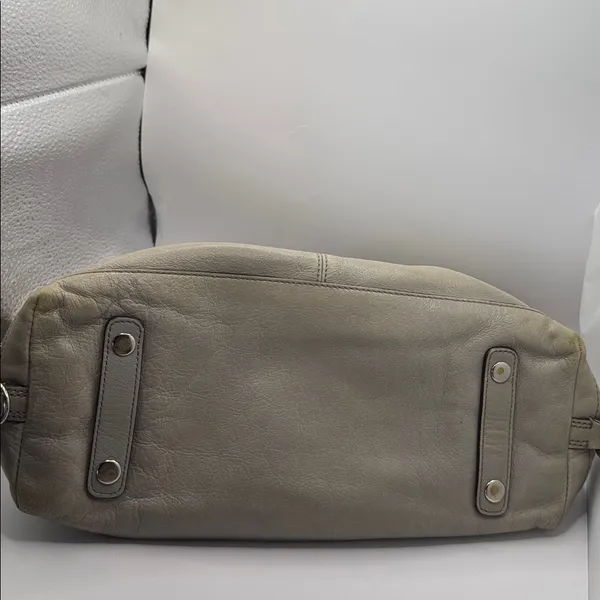 Coach Madison Sabrina 12937 Taupe Pebbled Leather Satchel Crossbody Bag - Image 9