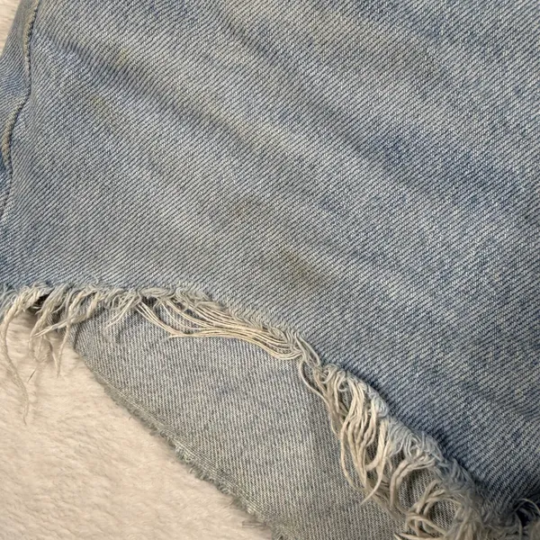 Levis Premium 501 Original Light Wash High Rise Cut Off Denim Shorts Womens 26‎ - Image 7