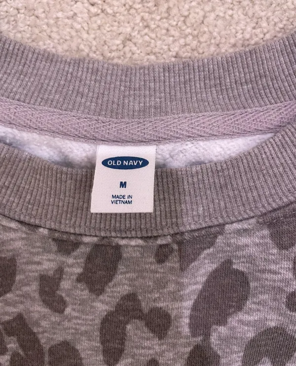 Old Navy Cheetah Print Crewneck - Image 3