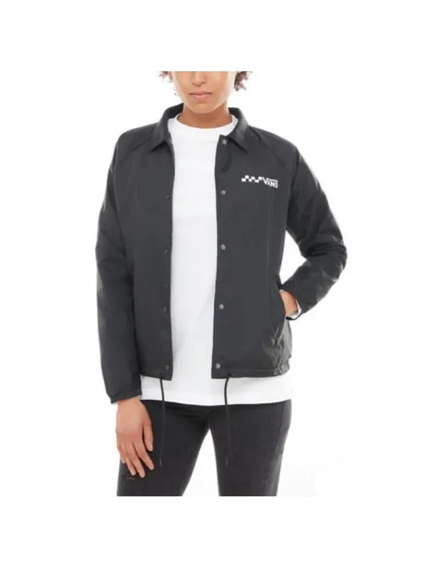 Vans Thanks Coach Lightweight Jacket Size M Black - Image 3