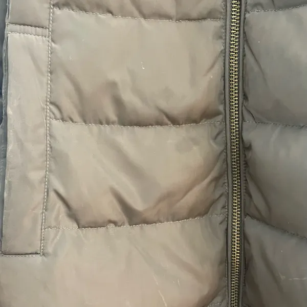 DKNY Charcoal Down Hooded Puffer Coat - Image 11