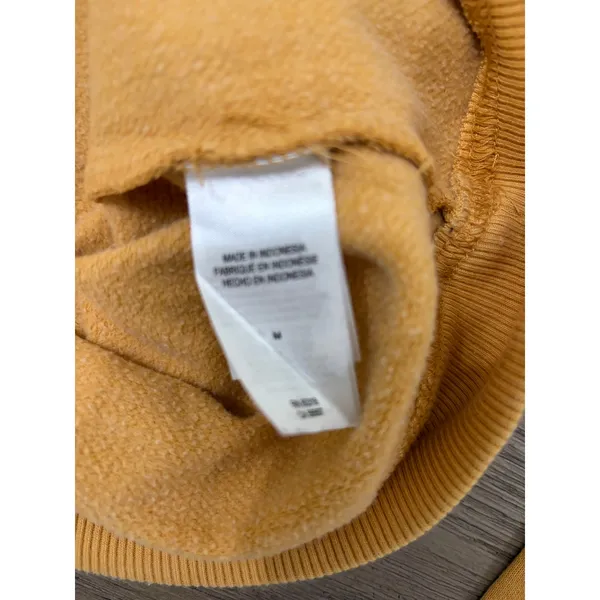 Lucky Brand Oversized Mustard Yellow Crewneck Women's Sweatshirt Size Medium - Image 7