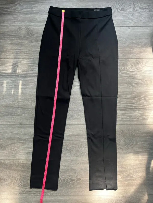 Cos Black Split Hem Pull On  Knit Career Work Casual Pants Size M Professional - Image 7