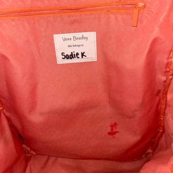 Vera Bradley Floral Cotton Quilted Women's Backpack AS IS - Image 9