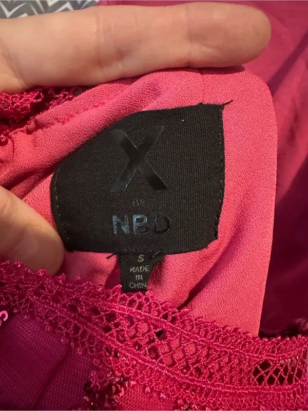 NBD | Natalie Mini Dress in Fuchsia, Small - Image 7